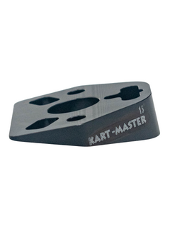 Side of a 15 Degree Karting Steering Wheel Mount Wedge.