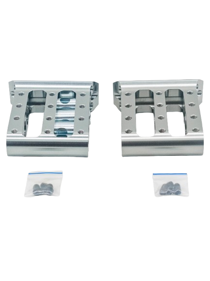 Front of a Set of 15mm ID OTK Karting Pedal Extenders.