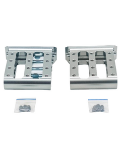 Front of a Set of 15mm ID OTK Karting Pedal Extenders.
