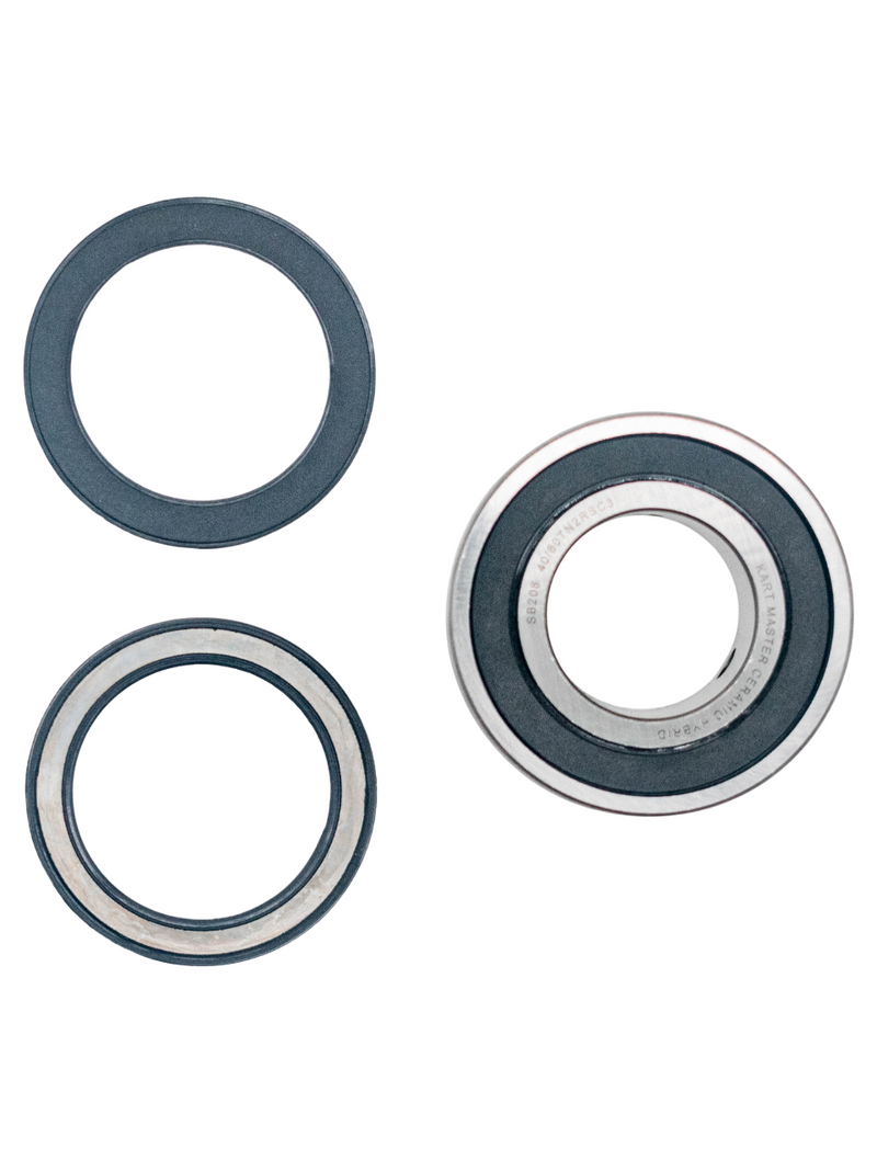 Top of a 30mm Ceramic Hybrid Axle Bearing Set.
