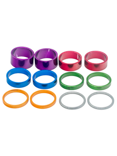 Front of a Set of 40mm Anodized Aluminum Colored Hub Spacers.