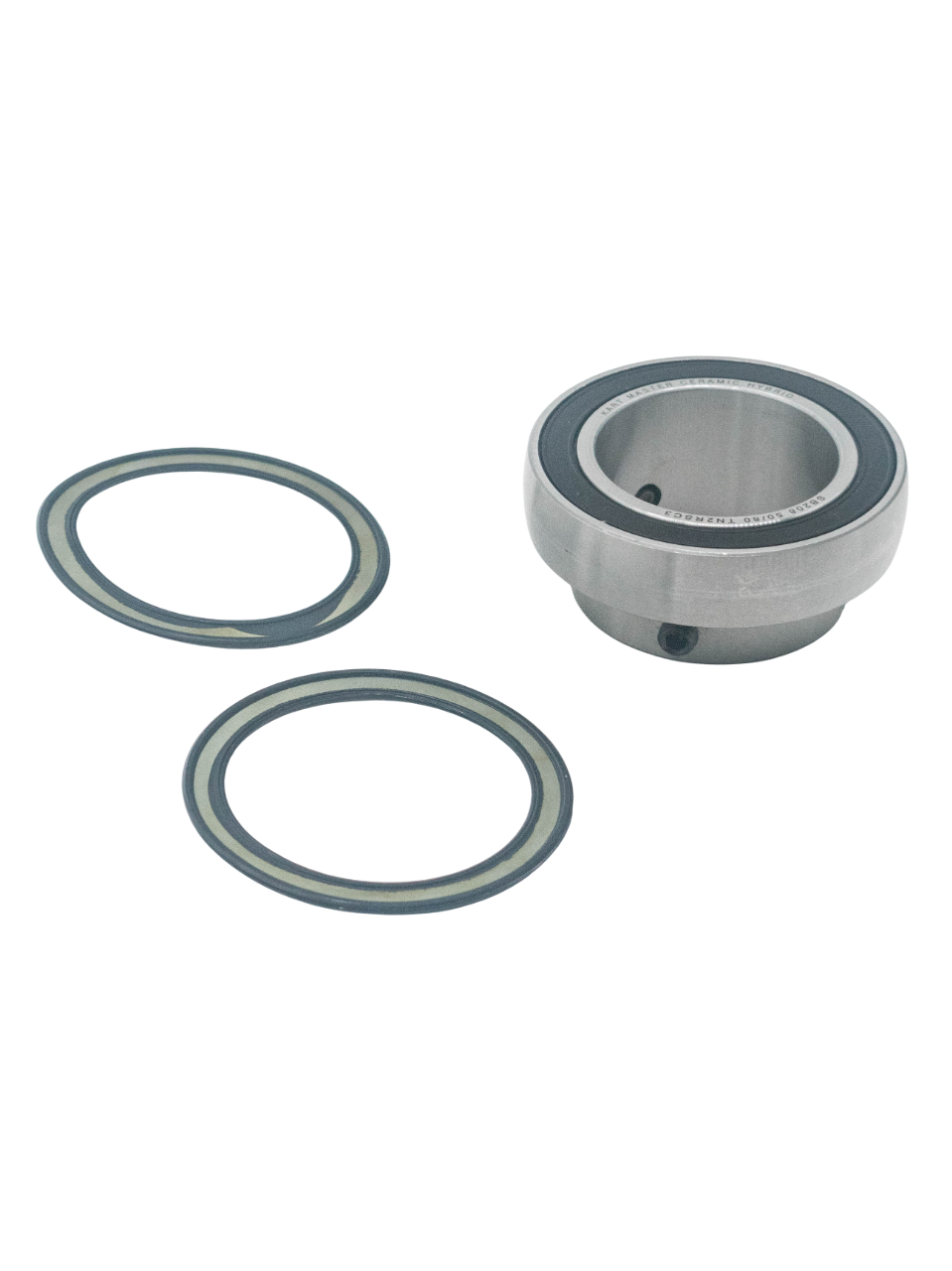 Front Left of a 50mm Ceramic Hybrid Axle Bearing Set.