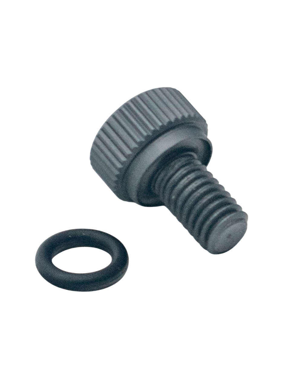 Front Left View of a 6mm Karting Repair Bead Lock and O-Ring.