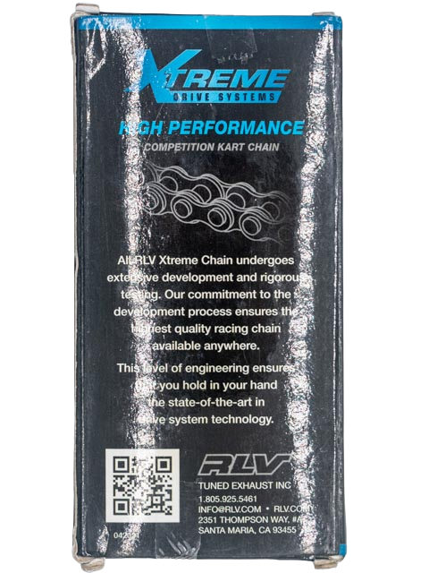 Back of an RLV Xtreme Gold #35 Space Chain 120 Link Box.