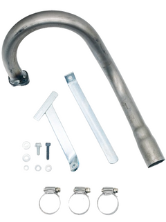 Top Down View of an RLV LO206 Spec Header #5507 with Mounting Brackets and Hardware.