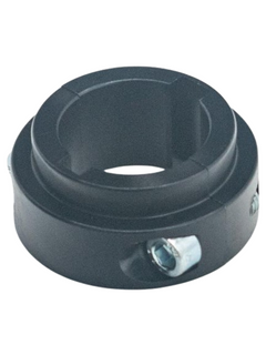 Front Right View of a Black Axle Collar.