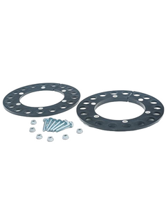 Front Right View of a Plastic Sprocket Guard 8 Inch 200mm With Metric Hardware.
