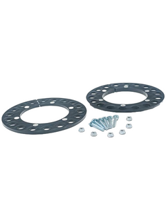 Front Left View of a Plastic Sprocket Guard 8 Inch 200mm With Metric Hardware.