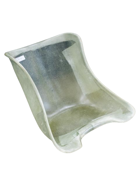 High Front Left View of a Beasley Low VCG Fiberglass Seat.