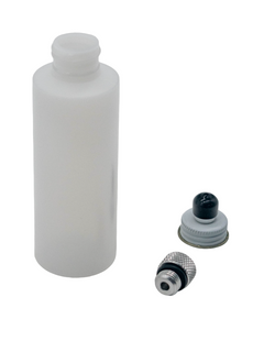 High Right View of a Handheld Brake Bleeder Kit.