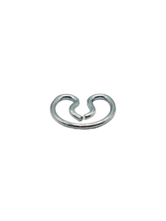 Front View of an 8mm Safety Clip.