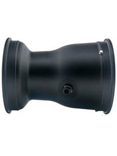 Side View of a 180mm Swift Low Volume Black Magnesium Wheel.