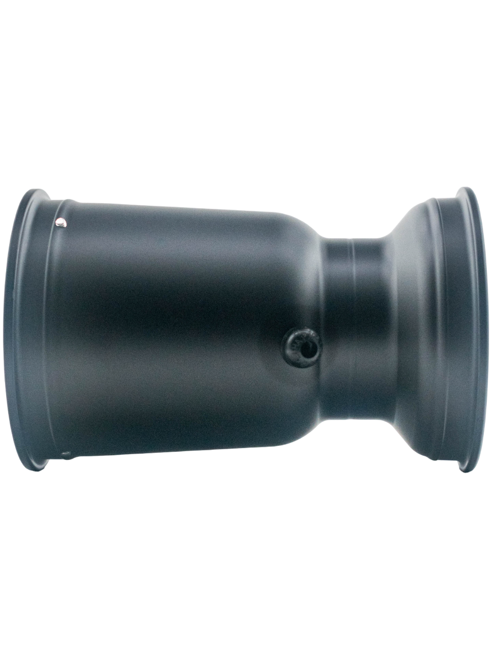 Side View of a 212mm Swift Low Volume Black Magnesium Wheel.