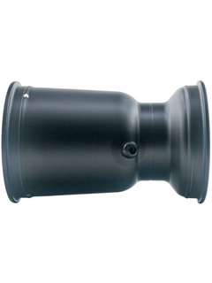 Side View of a 212mm Swift Low Volume Black Magnesium Wheel.
