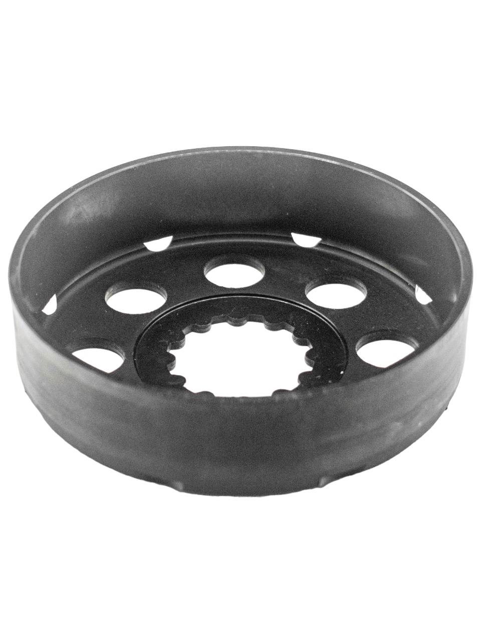 Front View of an Upside Down Hilliard Fire Clutch Drum.