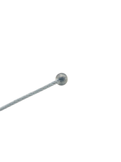 Ball End View of a 96 Inch Long Ball End Throttle Cable.