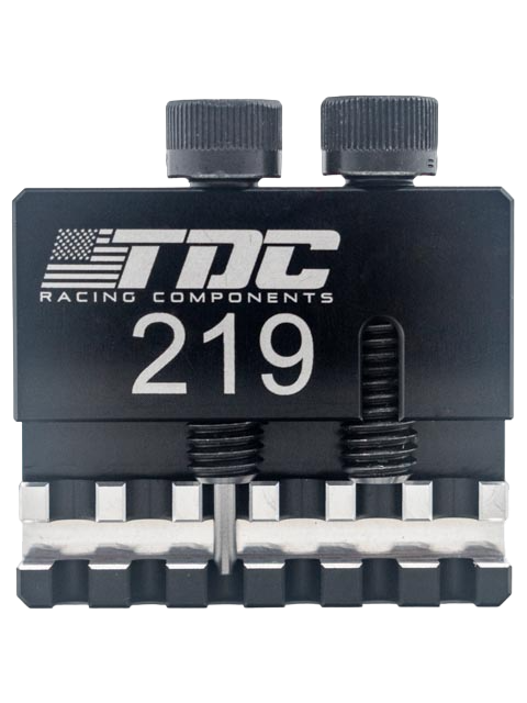Front of a Premium TDC Racing Components #219 Chain Breaker.