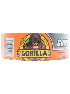 Side of a Roll of Black Noir Gorilla Tape.
