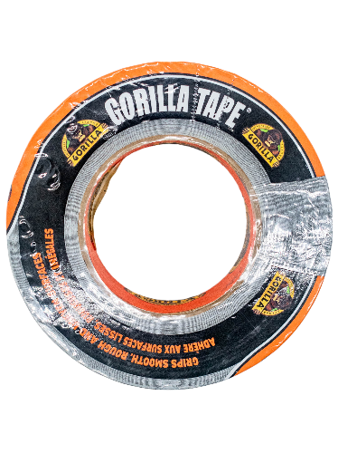 Top of a Roll of Black Noir Gorilla Tape.