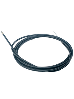 Front Left of Black Ball End Throttle Cable.