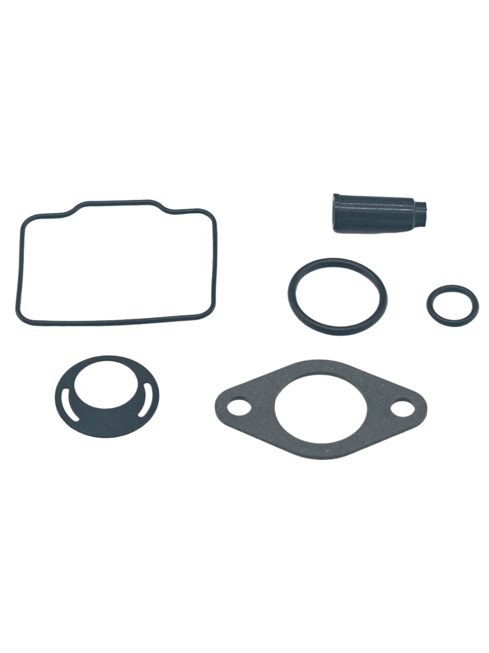 Front View of an LO206 Carburetor Rebuild Kit.