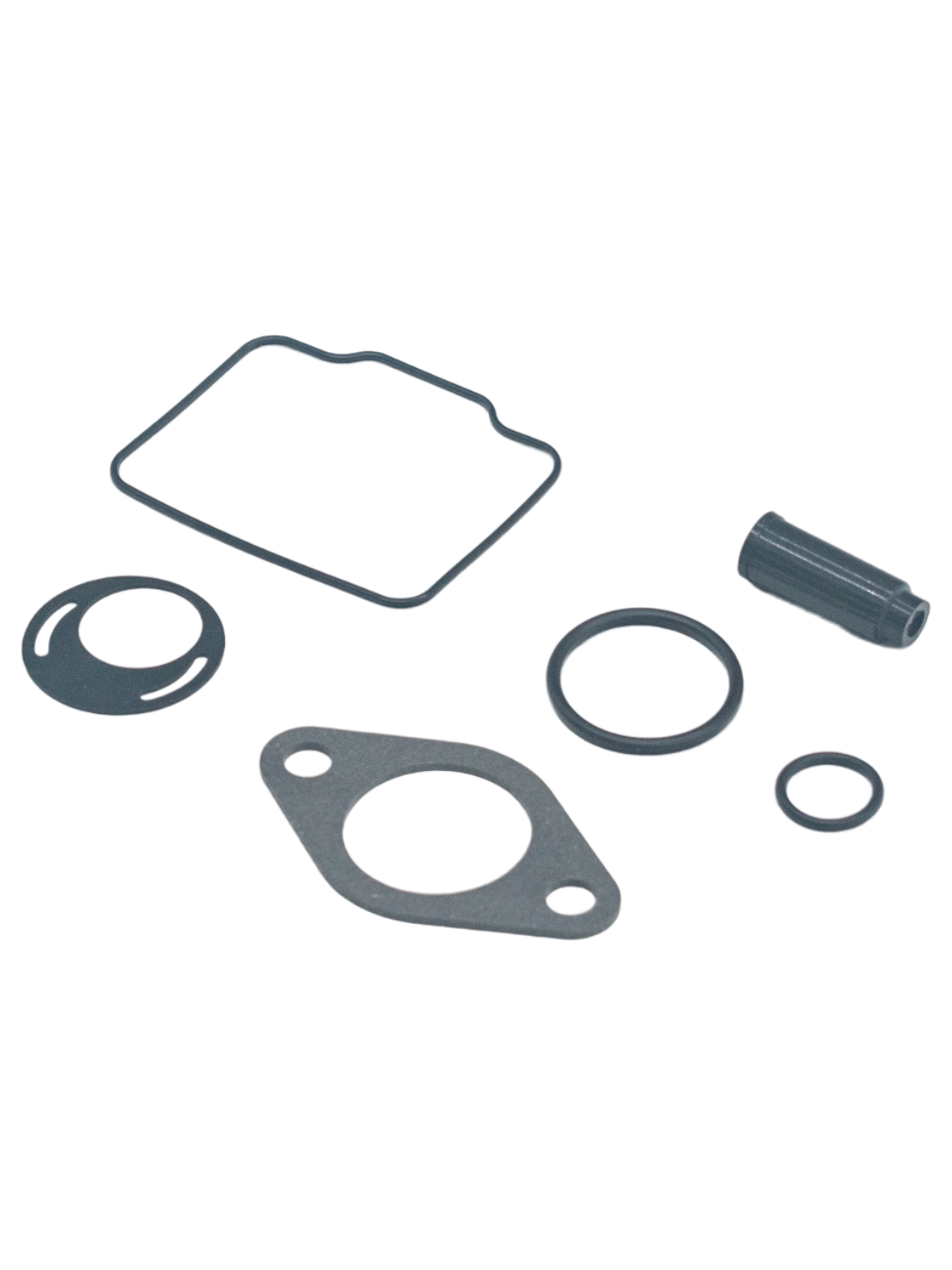 Front Right Angled View of an LO206 Carburetor Rebuild Kit.