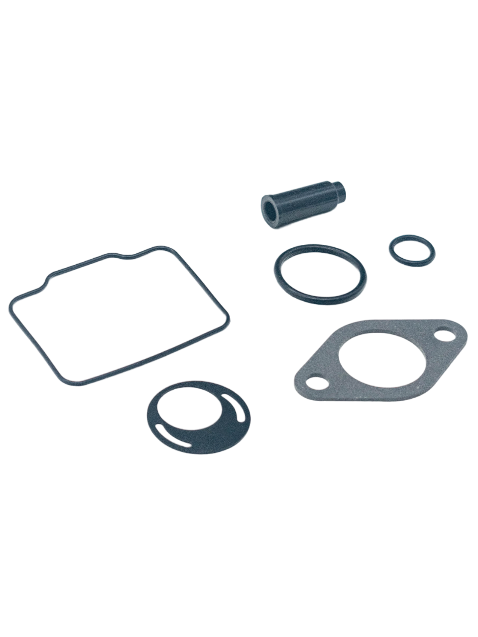 Front Left Angled View of an LO206 Carburetor Rebuild Kit.