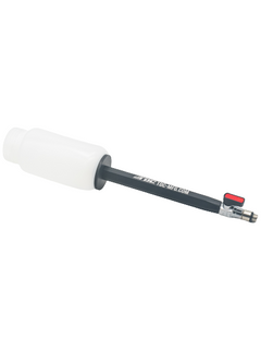 Low Side View of a TDC Racing Components Brake Bleeder with Both 10mm and 1/8" NPT Fittings.