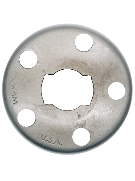 Top of a Noram Premier Stinger Stamped Drum.