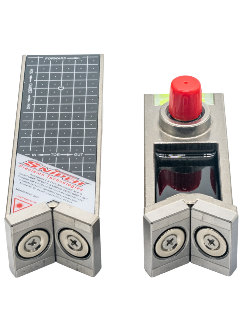 Front of a Sniper V2 Laser Alignment Set.