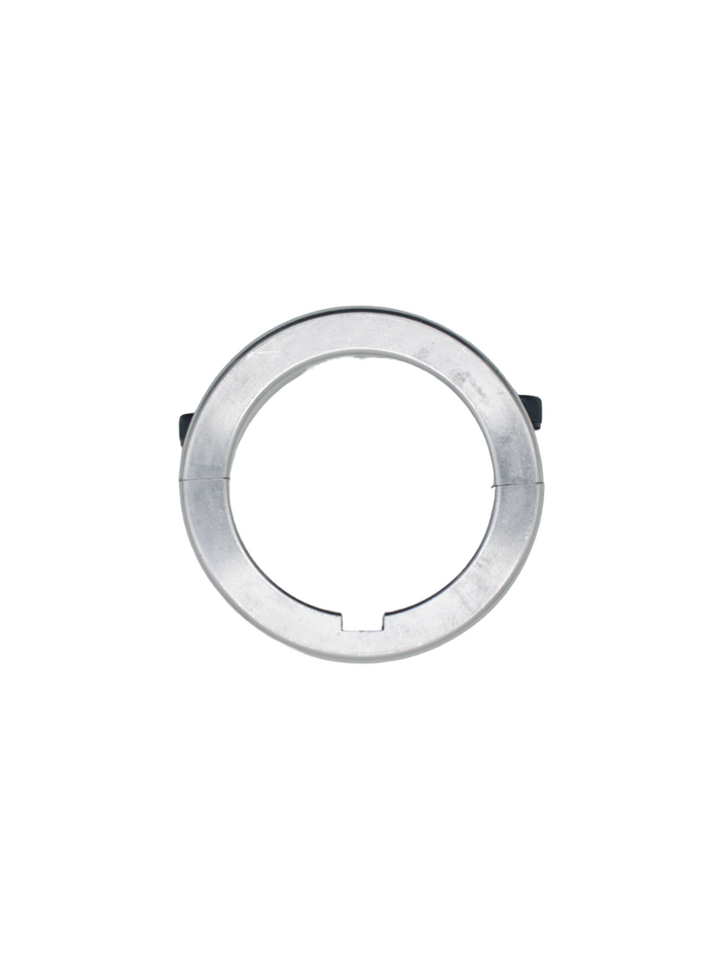Top Down View of an Aluminum Lock Collar.