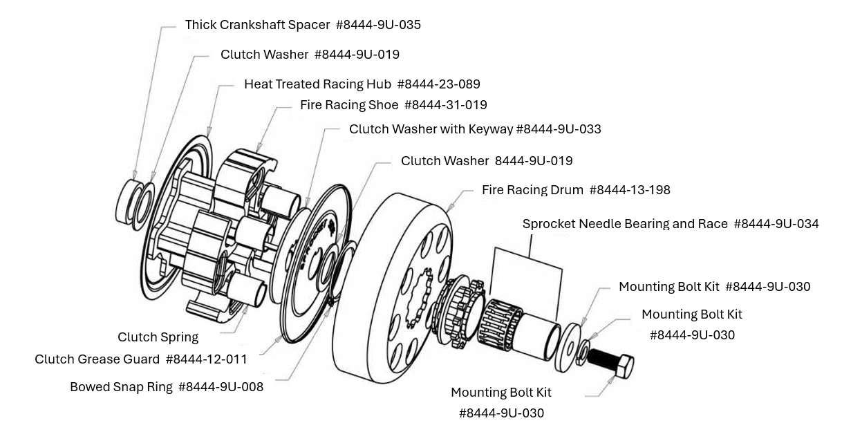 Hilliard Fire Clutch Drum #8444-13-198