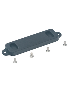 Front Left View of an Aim Battery Cover Block Off Plate.