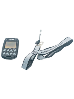 Laying Down Aim MultiChron Digital Stopwatch and Lanyard.