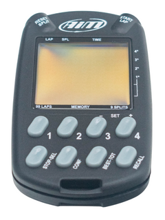 Front of an Aim MultiChron Digital Stopwatch.