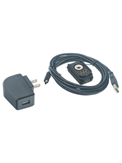 Front Left View of an Aim MyChron 5 Complete Battery Charger Kit.