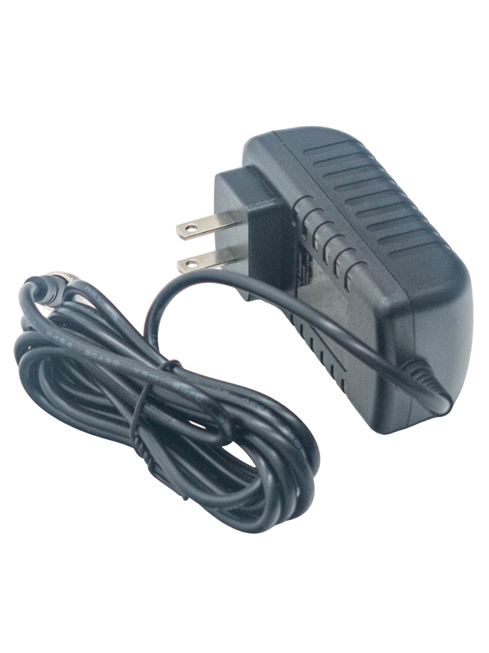 Front Left View of an Aim MyChron 5 Wall Adapter.