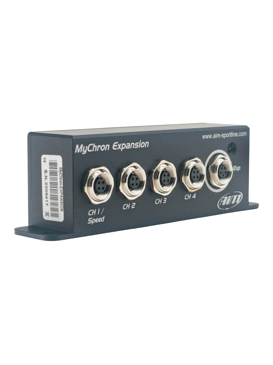 Front Left View of an Aim MyChron Expansion.