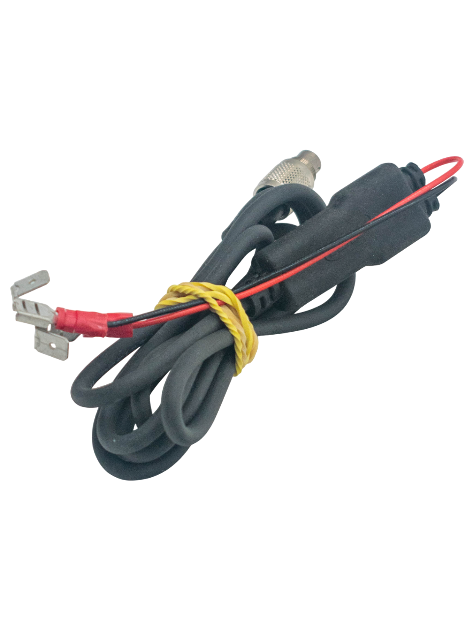Front Right View of an Aim MyChron External 12V Power Harness.