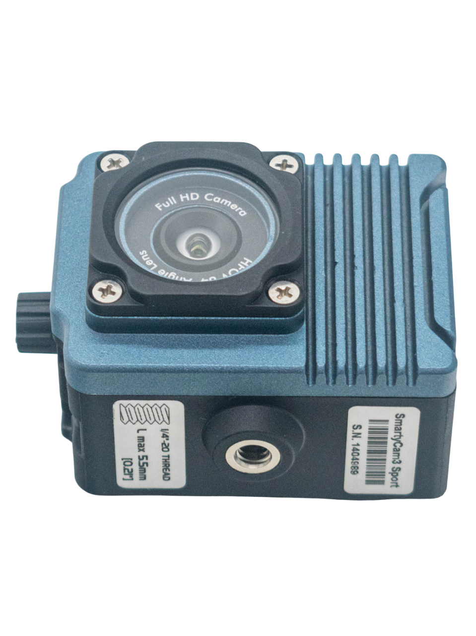 Bottom of an Aim Smarty Cam 3 Sport.