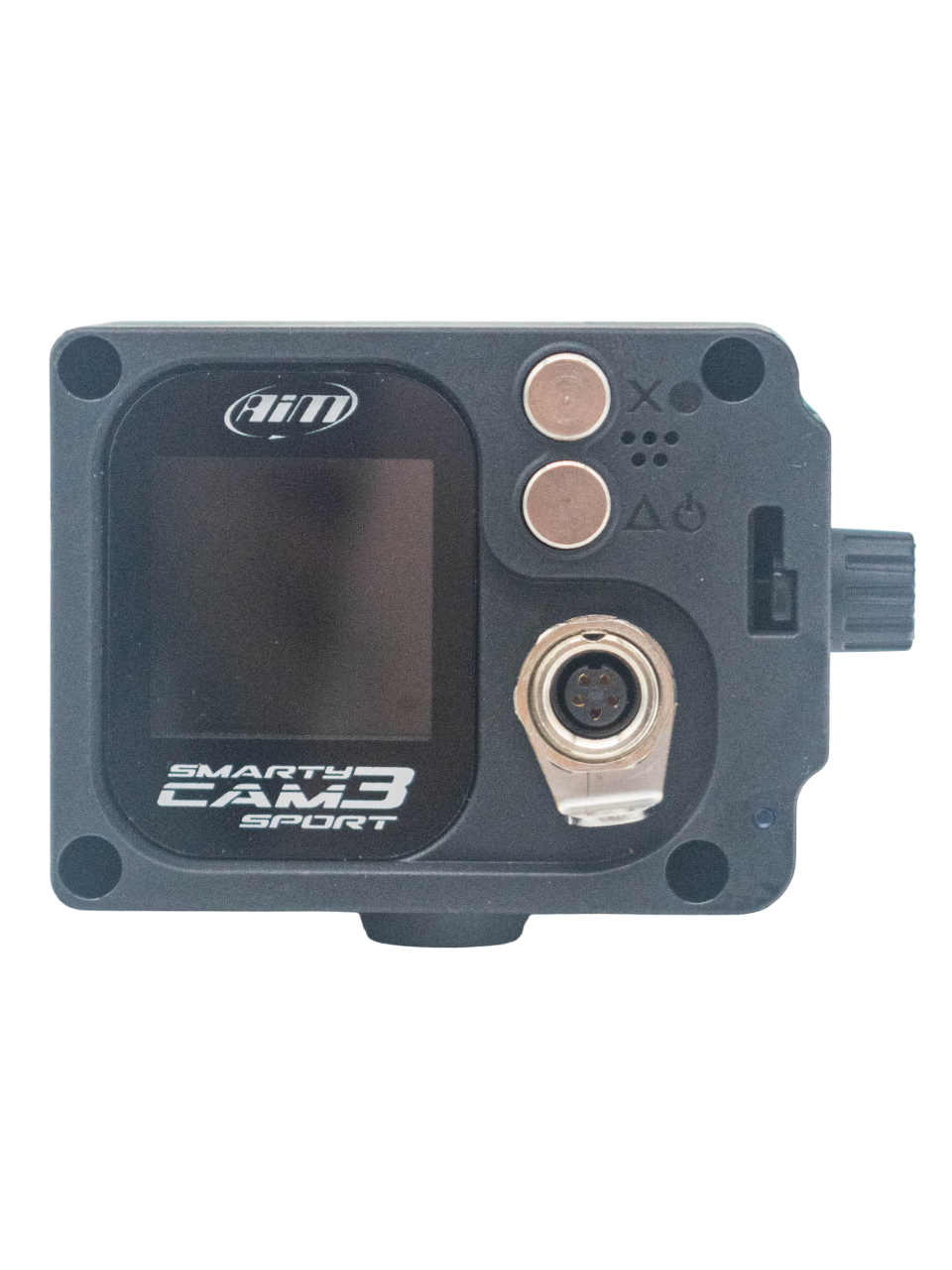 Back of an Aim Smarty Cam 3 Sport.