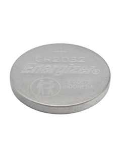 Front of an Aim Stopwatch Energizer CR2032 Battery.