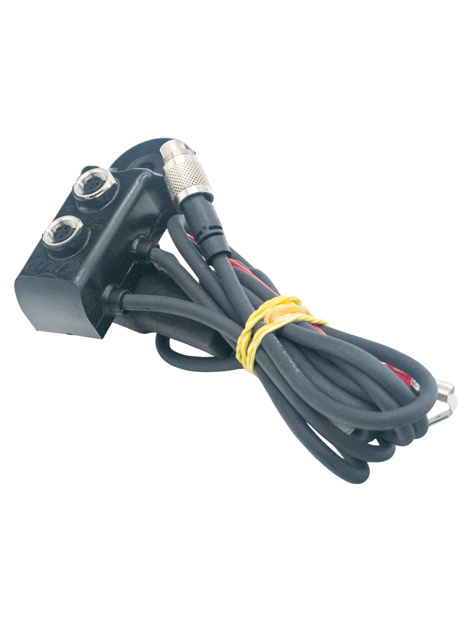Front Left View of an Aim Two Port Data Hub.