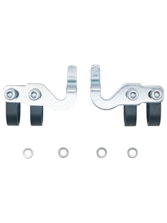 Front View of Two Karting Bumper Keepers and Washers.