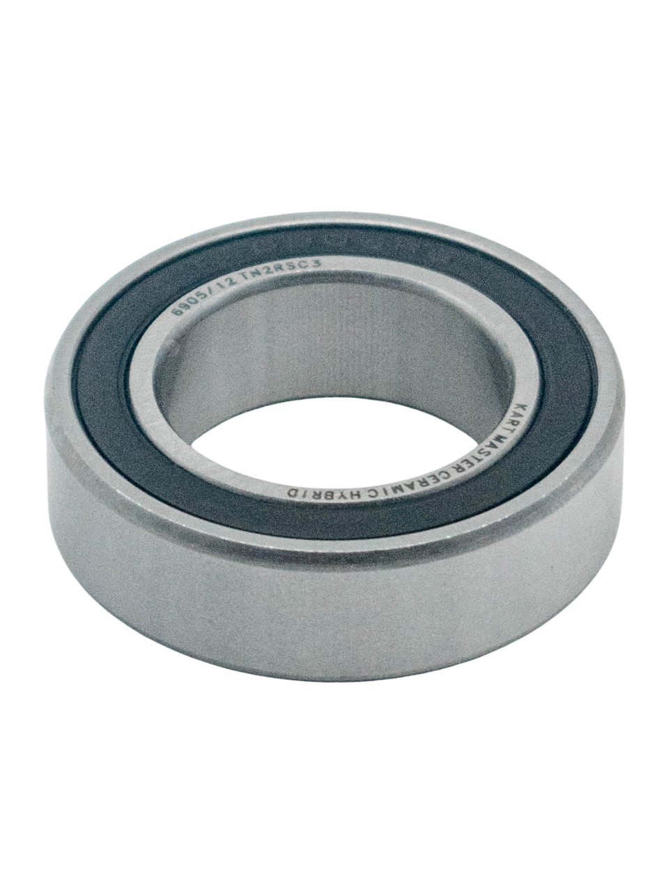 Front of a 25mm ID 42mm OD 9mm Width Ceramic Hybrid Wheel Bearing.