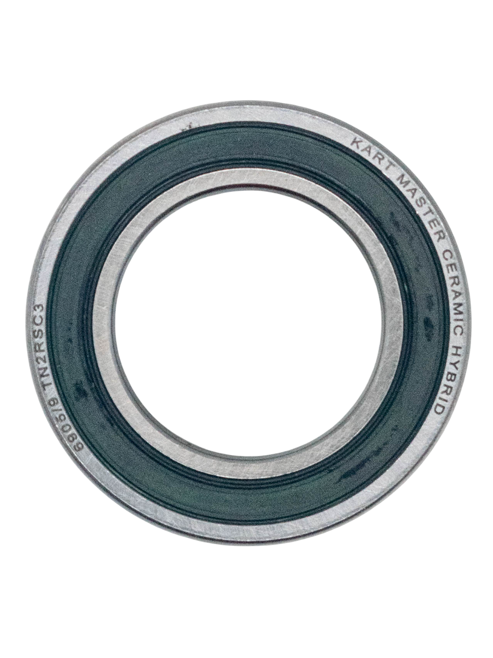 Top of a 25mm ID 42mm OD 12mm Width Ceramic Hybrid Wheel Bearing.