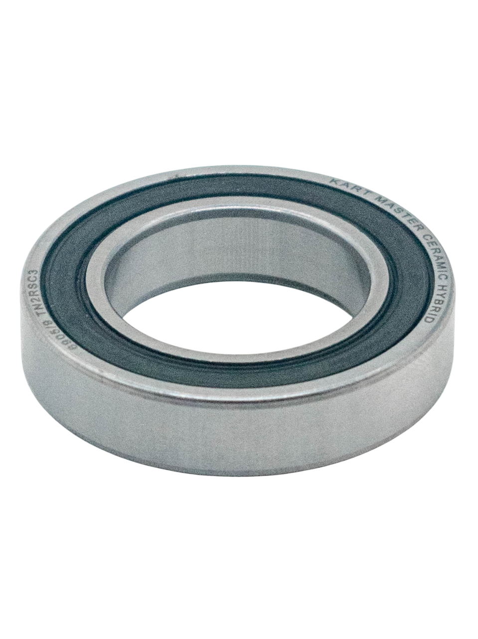 Front of a 25mm ID 42mm OD 12mm Width Ceramic Hybrid Wheel Bearing.