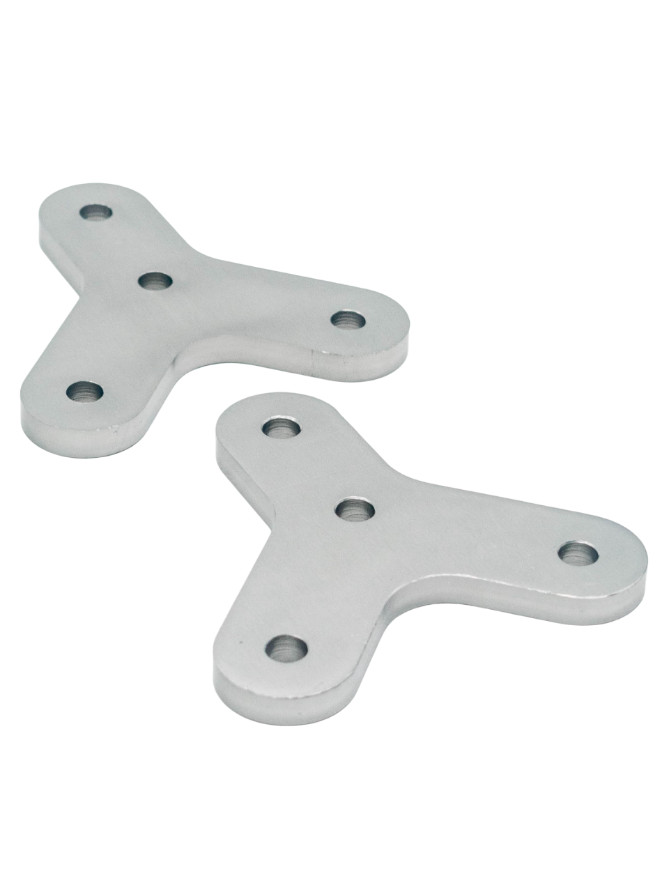 Front Left View of Large Karting Seat Extension Brackets.
