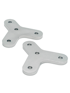 Front Left View of Large Karting Seat Extension Brackets.