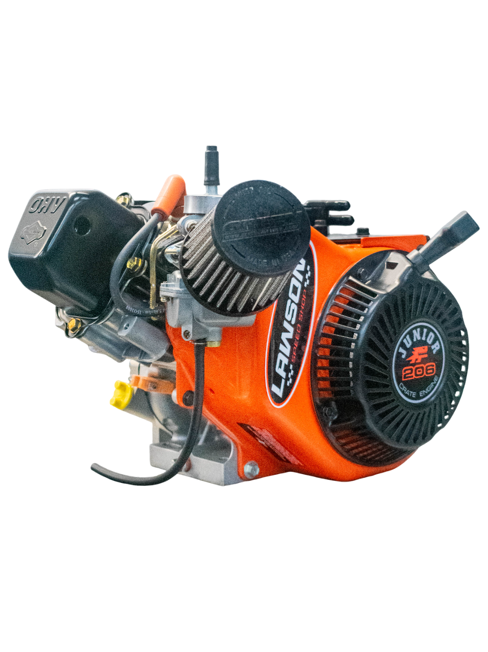 Back Right of a Lawson Speed Shop Built LO206 Kid Kart Engine.